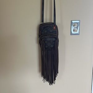 Authentic Vintage Boho fringe Louis Vuitton crossbody bag